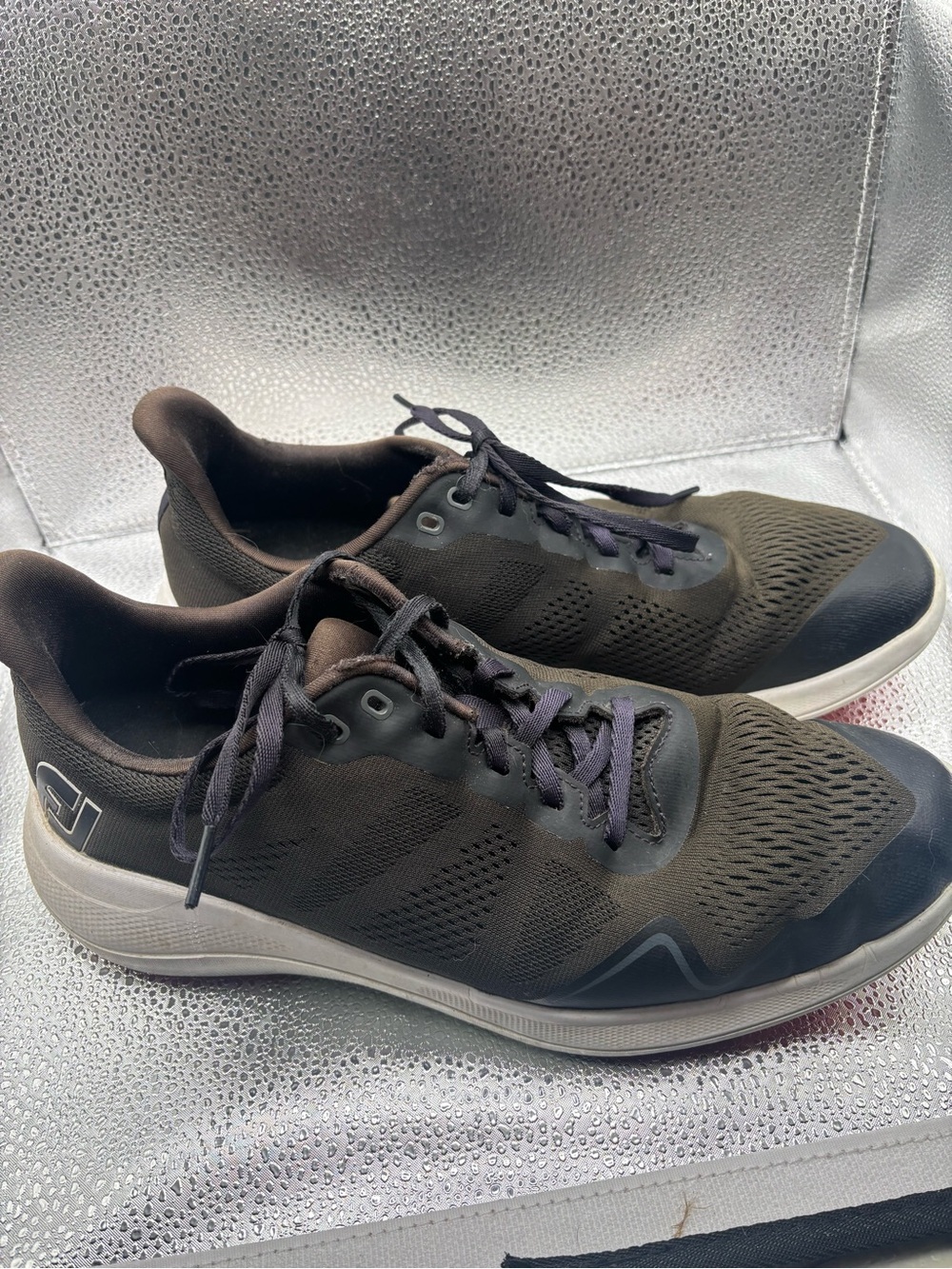 FootJoy Flex Spikeless Golf Shoes 56141 Men’s Size 9 M Lace Up Green Black